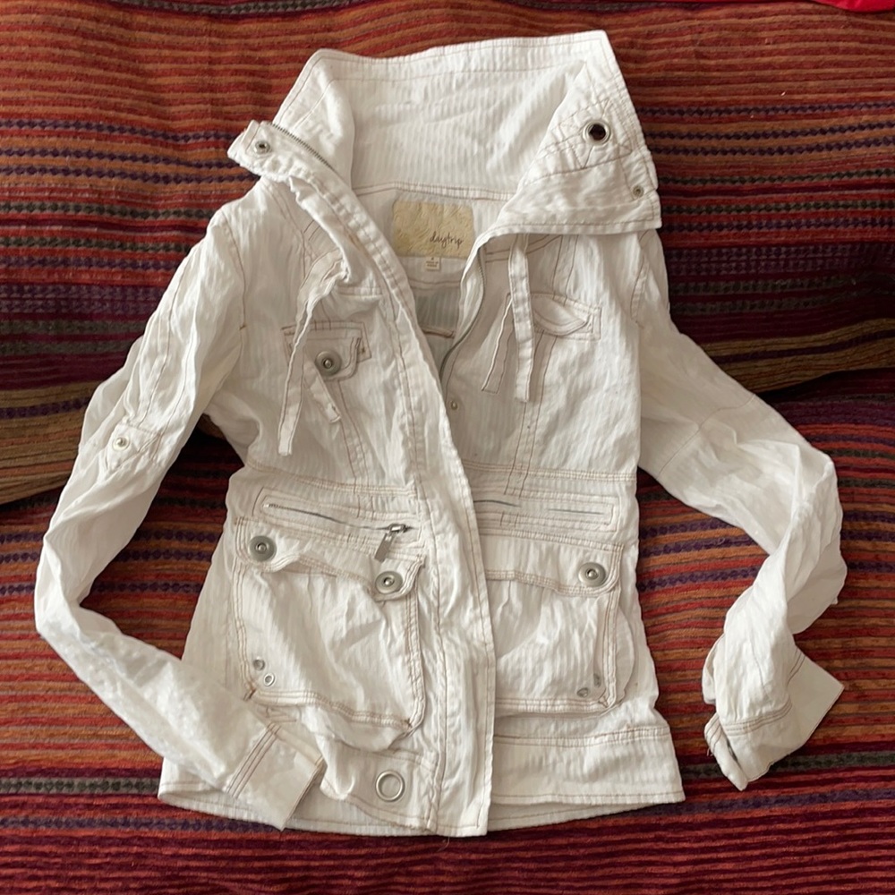 White linen jacket